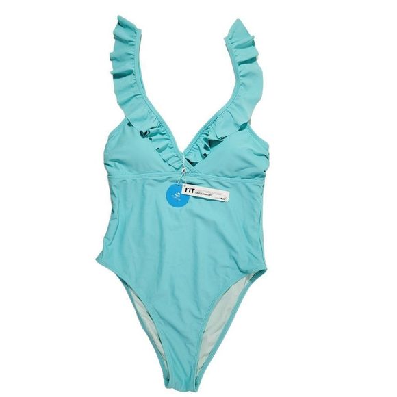 Cupshe Swim Nwtcupshe Womens One Piece Swimsuit Ruffle Shoulders